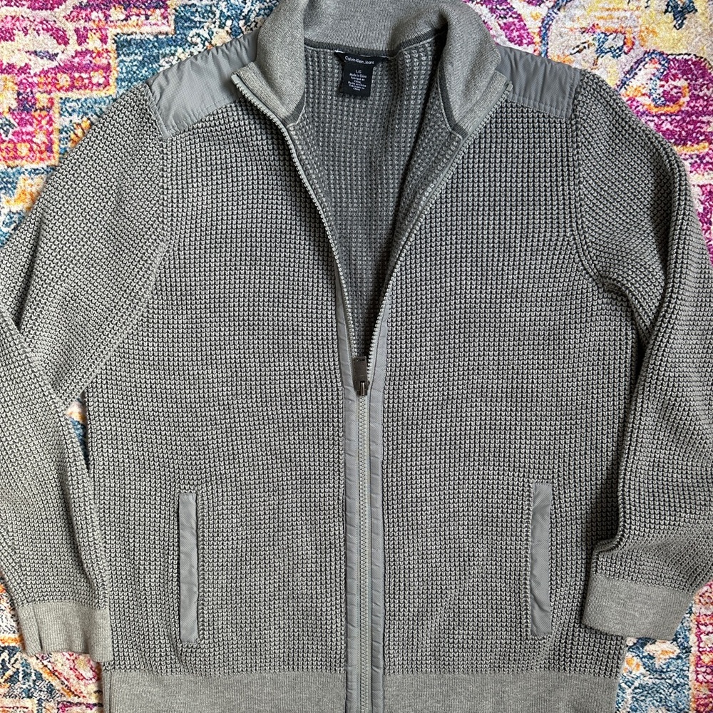 3/50$Calvin Klein Jeans Zip-Up Sweater